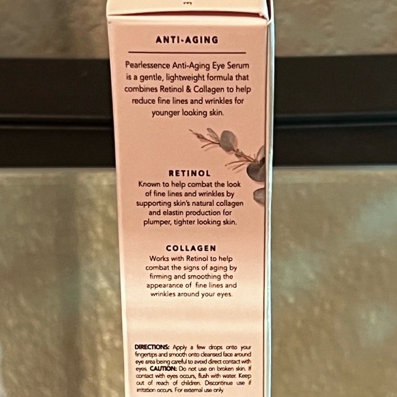 Pearlessence Anti Aging Eye Serum RETINOL & COLLAGEN brand new in box 1 oz - Picture 3 of 4